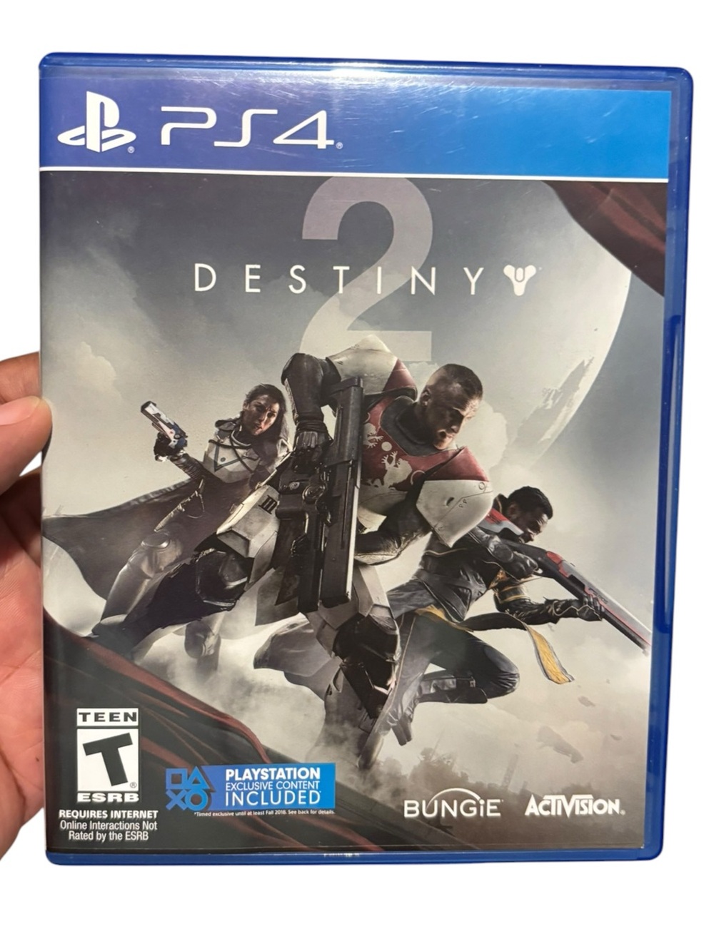 Sony PS4 Destiny 2 Game - Blue Case with Gray Artwork